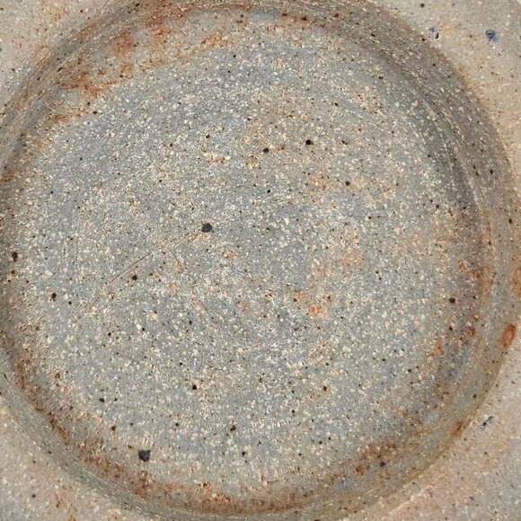 Art Studio Bowl Abstract Design 10 in Stoneware Pottery Decor Rustic Home Decor - Picture 9 of 10